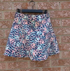 Club Monaco Ruffle A-line Skirt, Floral Skirt